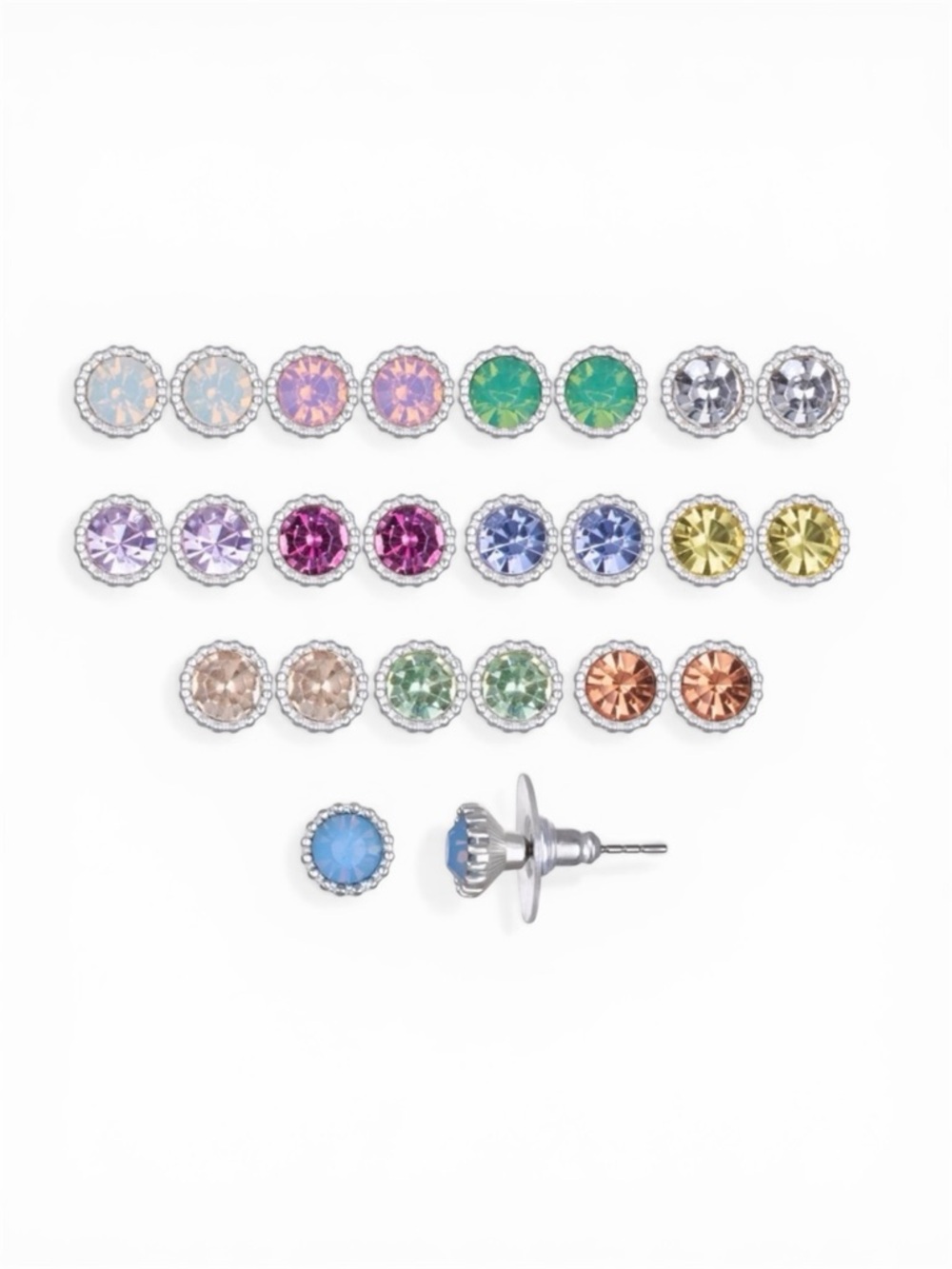 LC Lauren Conrad Simulated Crystal Stud Earring Set